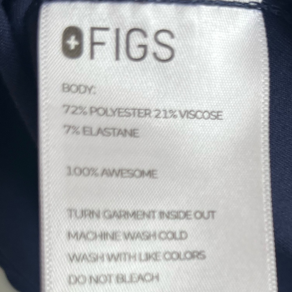 Figs Navy blue Short Sleeve one pocket scrub top XL - Picture 4 of 4